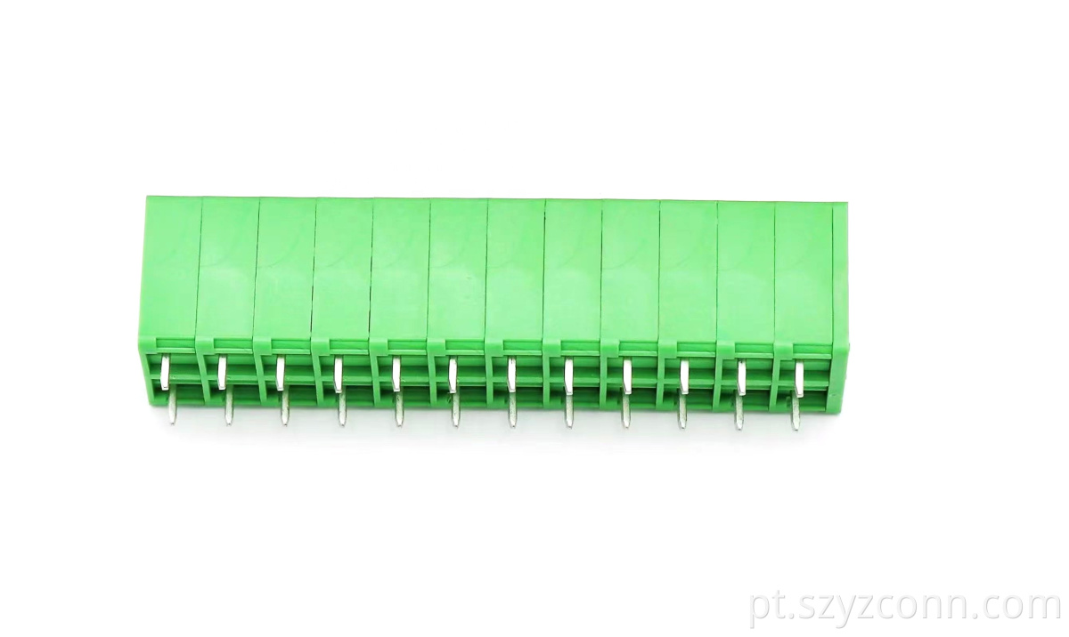 5.0mm Pitch PCB Spring Terminal Bolcks Green